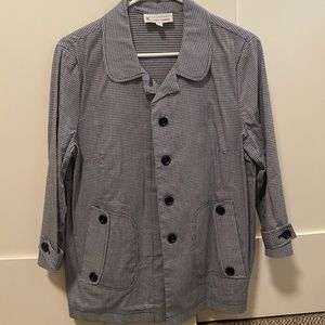 Elliot Lauren blue & white jacket. Size 8